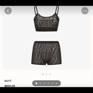 Worn once authentic fendi 2 piece